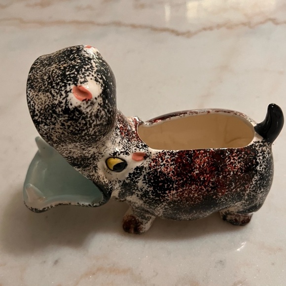 Rare Midcentury Modern Ceramic Pottery Hippopotamus Planter Made In Japan MCM - Picture 2 of 9